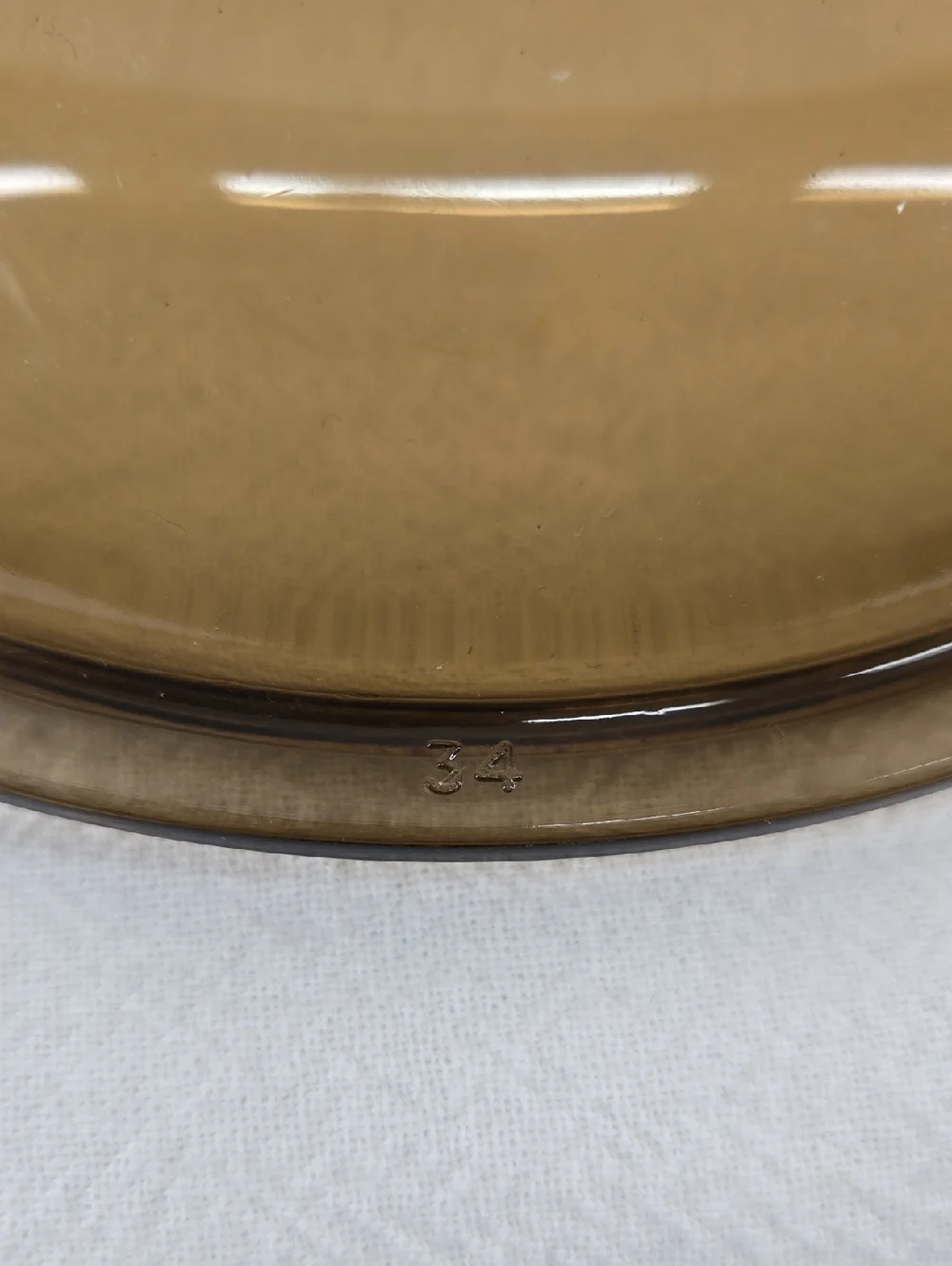 PYREX Vision Ware LID ONLY amber glass V 1.5 C B